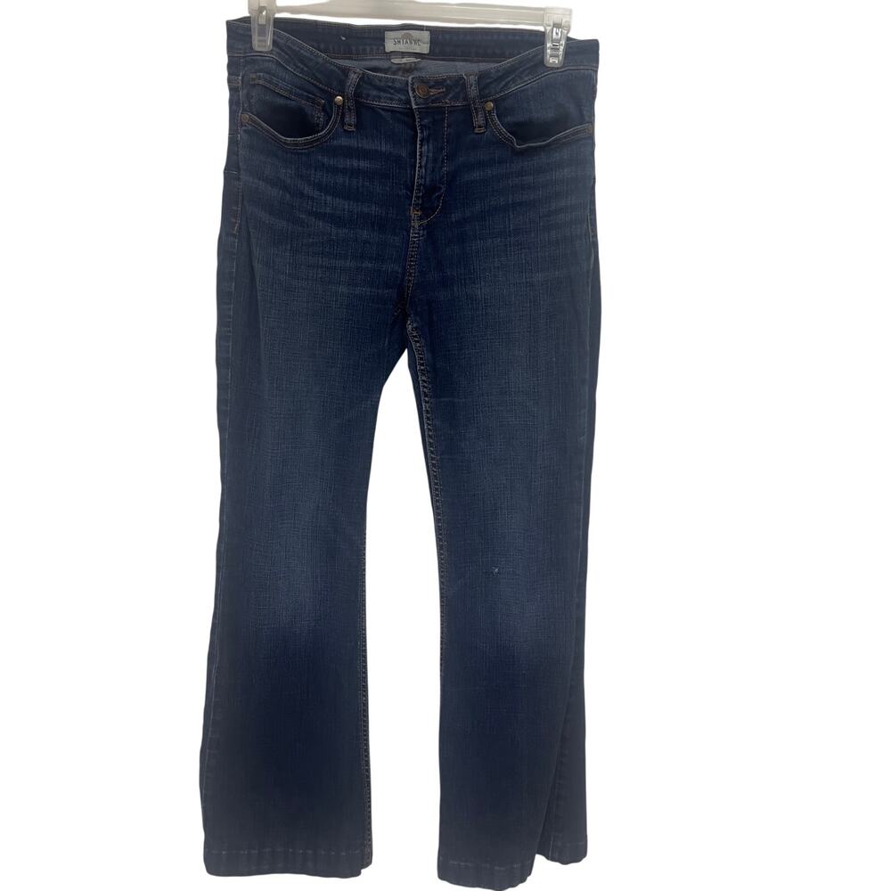 Shyanne Life Bootcut Dark Wash Blue Denim Jeans Mid Rise Button 5-Pocket 33 x 36